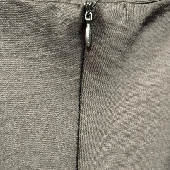 HOUSE OF HARLOW 1960 Satin Side Ruched Cutout Square Neckline Mini Slipdress - Picture 8 of 11